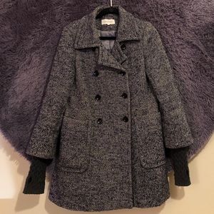 Calvin Klein Tweed Peacoat